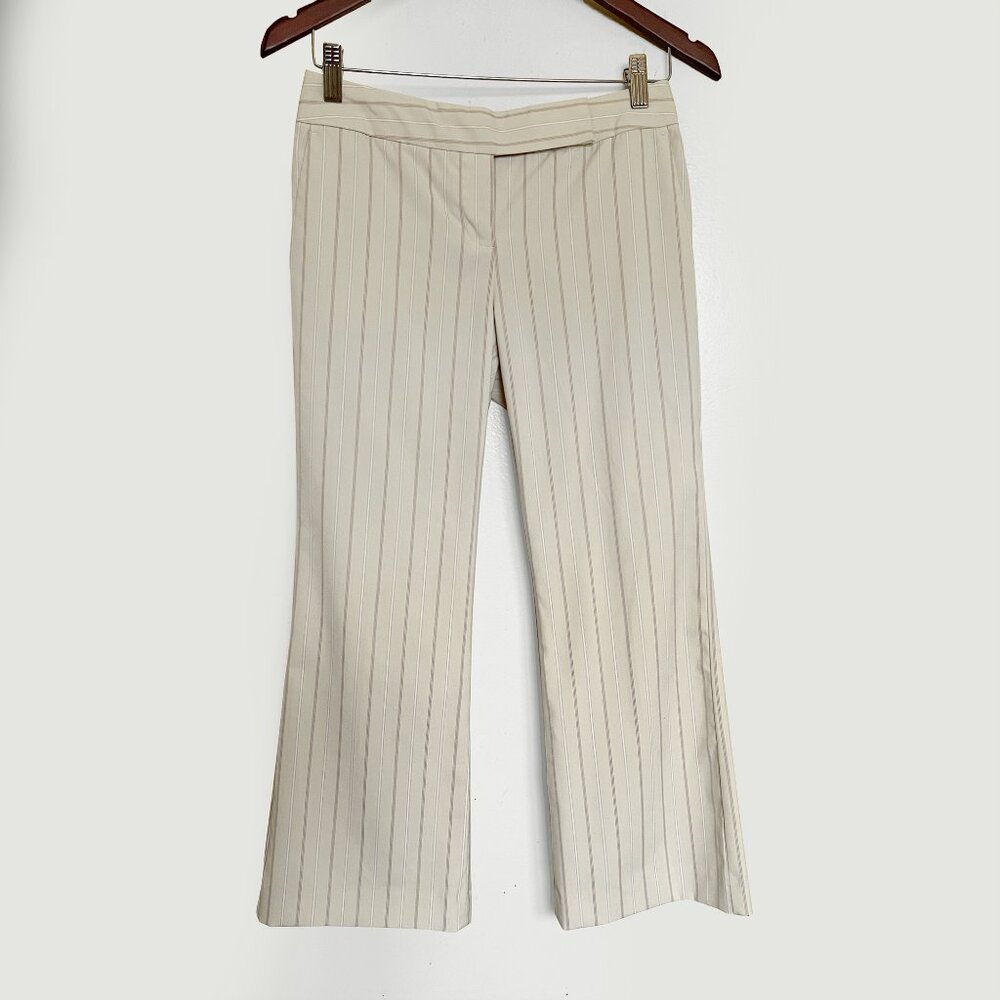 Express Design Studio Women's Low Rise Cropped Dress Pants Light Cream Size 0
